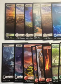 Mtg- Lot Of 17 Full Art Land- Final Fantasy - NM- Magic The Gathering - Image 2