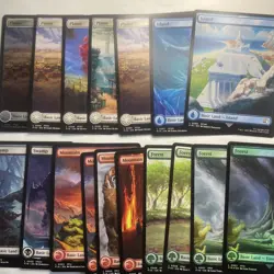 Mtg- Lot Of 17 Full Art Land- Final Fantasy - NM- Magic The Gathering - Image 3