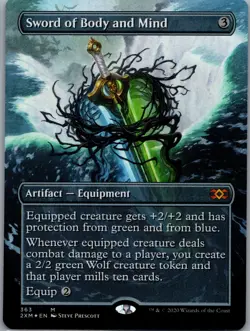 Sword of Body and Mind MTG Card Double Masters #363 FOIL MYTHIC RARE NM - Image 1
