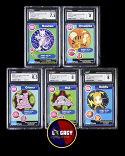 (set of 5) 1999 Burger King Pokemon Cards CGC Graded Low Pop - Image 1