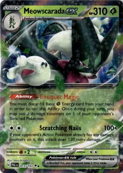 Meowscarada ex - 015/193 - NM Paldea Evolved Double Rare Pokemon TCG Card - Image 1