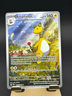 Ampharos 090/086 Illustration Rare Chaos Rising Pokemon Card - Image 1