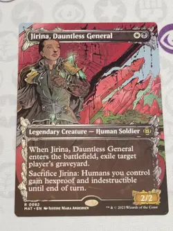 C3175 MAGIC MTG MARCH OF THE MACHINE JIRINA DAUNTLESS GENERAL 0082 NM SHOWCASE - Image 1