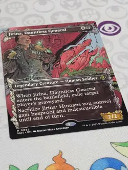 C3175 MAGIC MTG MARCH OF THE MACHINE JIRINA DAUNTLESS GENERAL 0082 NM SHOWCASE - Image 2
