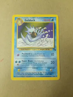 Golduck 35/62 - FOSSIL SET - VINTAGE WOTC POKEMON CARD - UNLIMITED - NM - Image 1