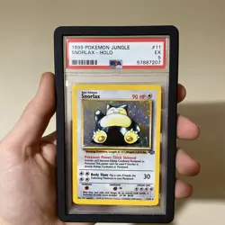 1999 Snorlax Holo Pokemon Jungle Card 11/64 PSA 5 Vintage Illus. Ken Sugimori - Image 1