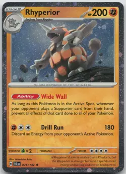 Rhyperior - (Cosmos Holo) 076/142 Rare Miscellaneous Cards & Products NM Holo - Image 1