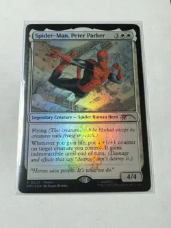 Spider-Man, Peter Parker 0003 Magic the Gathering MTG Card Foil Promo NM - Image 1