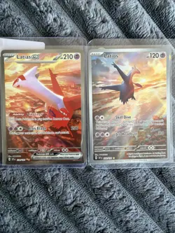 Latias ex 239/191 Latios 203/191 SV08: Surging Sparks Holo Two Card Set NM - Image 1