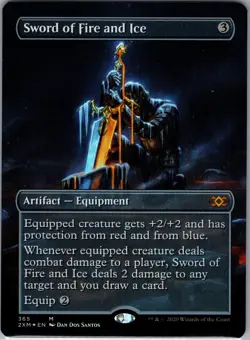 MTG Magic the Gathering Sword of Fire and Ice (365/503) Double Masters NM FOIL - Image 1