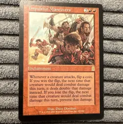 Impulsive Maneuvers MTG Odyssey (2001) Rare Red English #197/350 Authentic - Image 1