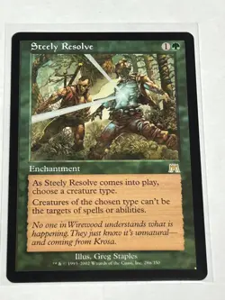 MTG Steely Resolve Onslaught Magic The Gathering English NM - Image 1