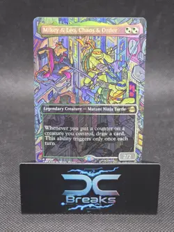 Mikey & Leo, Chaos & Order - Borderless English Magic the Gathering - Image 1