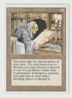 Magic the Gathering MTG 3rd Editon Revised Library of Leng Artifact Uncommon NM - Image 1