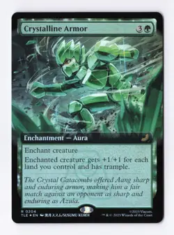 Crystalline Armor (Extended Art) (Foil) MTG Avatar Last Airbender Eternal Legal - Image 1