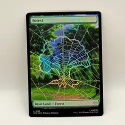 Lot of 5x Foil Full Art Forest Lands Marvel Spider-Man TMNT Pizza Basic - Image 3
