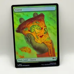 Lot of 5x Foil Full Art Forest Lands Marvel Spider-Man TMNT Pizza Basic - Image 5