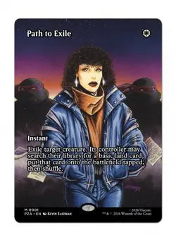 MTG Path to Exile M0001 April O’Neil TMNT Borderless Marvel Source Material NM - Image 1