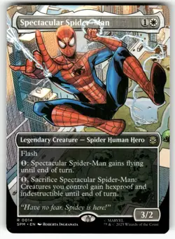 Spectacular Spider-Man (Borderless) 0014 Marvel's Spider-Man MTG NM - Image 1