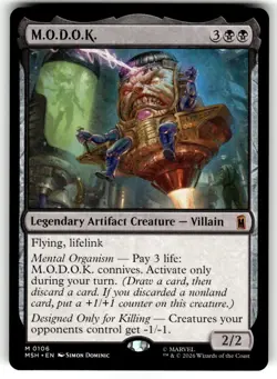 M.O.D.O.K. 106 Mythic Marvel Super Heroes Magic: The Gathering NM - Image 1