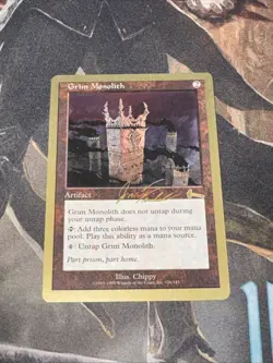 Grim Monolith X1 Mtg World Championships Nm - Image 1