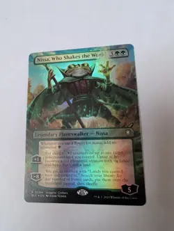 Nissa, Who Shakes the World (Borderless) Commander: Bloomburrow Foil NM!!! - Image 1