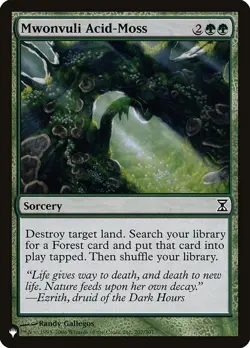 Mwonvuli Acid-Moss 1x MtG Mystery Booster List MB1 SP/NM - Image 1
