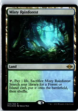 Misty Rainforest (250) - Foil - Modern Horizons 2 (MH2) - NM - Image 1