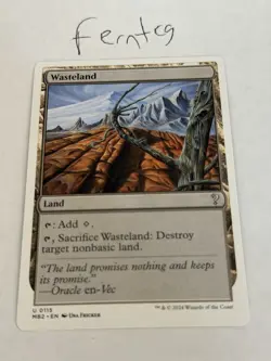 Magic the Gathering Wasteland Uncommon White Border NM Ships Same Day - Image 1