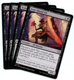 x4 Iron-Shield Elf - 0108 - Lorwyn Eclipsed ECL - MTG - NM/M - Image 1