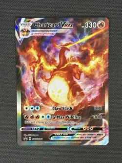 2022 Pokemon TCG SWSH261 Charizard Vmax UPC Black Star Promo - Image 1