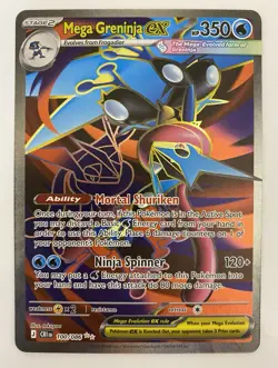 Mega Greninja EX 100/086 Crisis Expansion Rare Full Art Holo English 2016 350 HP - Image 1