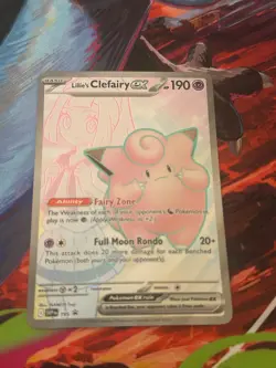 Pokemon Lillie's Clefairy ex Scarlet & Violet Promo Promo 195 - Image 1