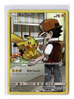 Pikachu 241/236 Cosmic Eclipse Full Art Secret Rare Holo Pokemon Card NM - Image 1