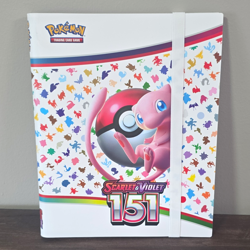 Pokemon TCG Scarlet & Violet 151 Mew 9-Pocket Album Binder w/ Elastic Strap - Image 1