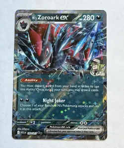 Pokemon TCG N's Zoroark ex #137/217 Ascended Heroes Double Rare - Image 1