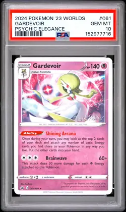 2024 POKEMON 2023 WORLD CHAMPIONSHIP DECK: PSYCHIC ELEGANCE GARDEVOIR PSA 10 - Image 1
