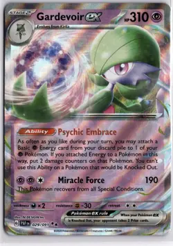 Gardevoir ex 29/91 Paldean Fates Holo Double Rare Pokemon TCG -- NM - Image 1