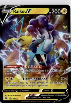 Raikou V 048/172 - Brilliant Stars Pokemon TCG - Image 1