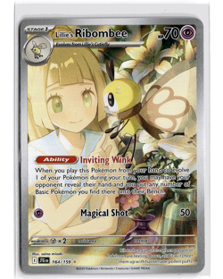 Lillie’s Ribombee 164/159 Illustration Rare Pokemon Journey Together NM/Mint - Image 1