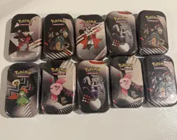 Unova Mini Tin Factory Sealed Pokemon TCG Black Bolt White Flare - LOT OF 10 - Image 1