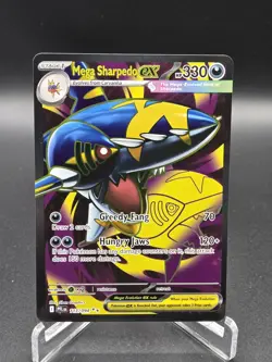 Pokemon TCG Mega Sharpedo EX 113/094 Phantasmal Flames Full Art Ultra Rare, NM - Image 1