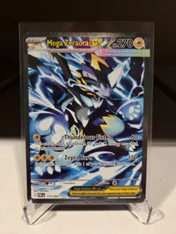 Pokemon Mega Zeraora ex 114/084 SIR ME05 Pitch Black English NM Before Release!! - Image 1