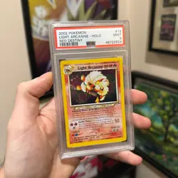 2002 POKEMON NEO DESTINY #12 LIGHT ARCANINE-HOLO PSA 9 - Image 1