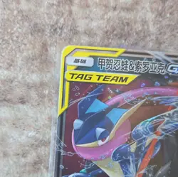 Greninja & Zoroark GX TAG TEAM RR 046/150 SM2C Chinese Holo HP250 - Image 3