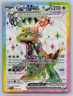Pokemon Cyclizar ex 228/191 Ultra Rare Surging Sparks Holo NM - Image 1