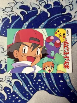 Pokemon Pocket Monsters Vending Prism Sticker 1998 Nintendo Bandai Holo Pikachu - Image 3