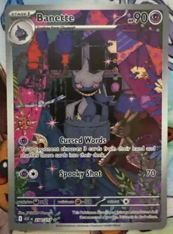 Pokemon TCG Mega Evolutions Ascended Heroes Banette Illustration Rare 234/217 NM - Image 1