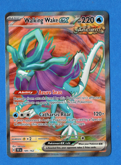 Pokemon TCG Walking Wake ex 189/162 Temporal Forces Ultra Rare Full Art Holo NM - Image 1