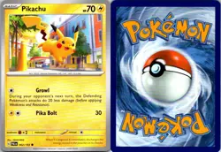 Pikachu 062/193 Paldea Evolved Pokemon TCG C NM - Image 3